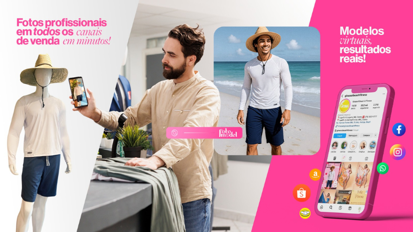 A inteligência do FotoModel ajuda você a criar narrativas visuais envolventes com praticidade e impacto.